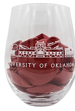 Valiant Gifts Oklahoma Skyline Stemless Wine Glass