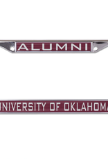 WinCraft Alumni/University of Oklahoma Mirrored Silver/Crimson License Frame