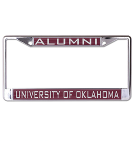 WinCraft Alumni/University of Oklahoma Mirrored Silver/Crimson License Frame