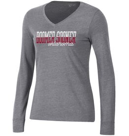 Gear For Sports Women's Boomer Sooner Gunsmoke Relaxed TriBlend L/S Tee