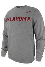 Nike Mens Nike Oklahoma Tackle Twill Crew Carbon Heather