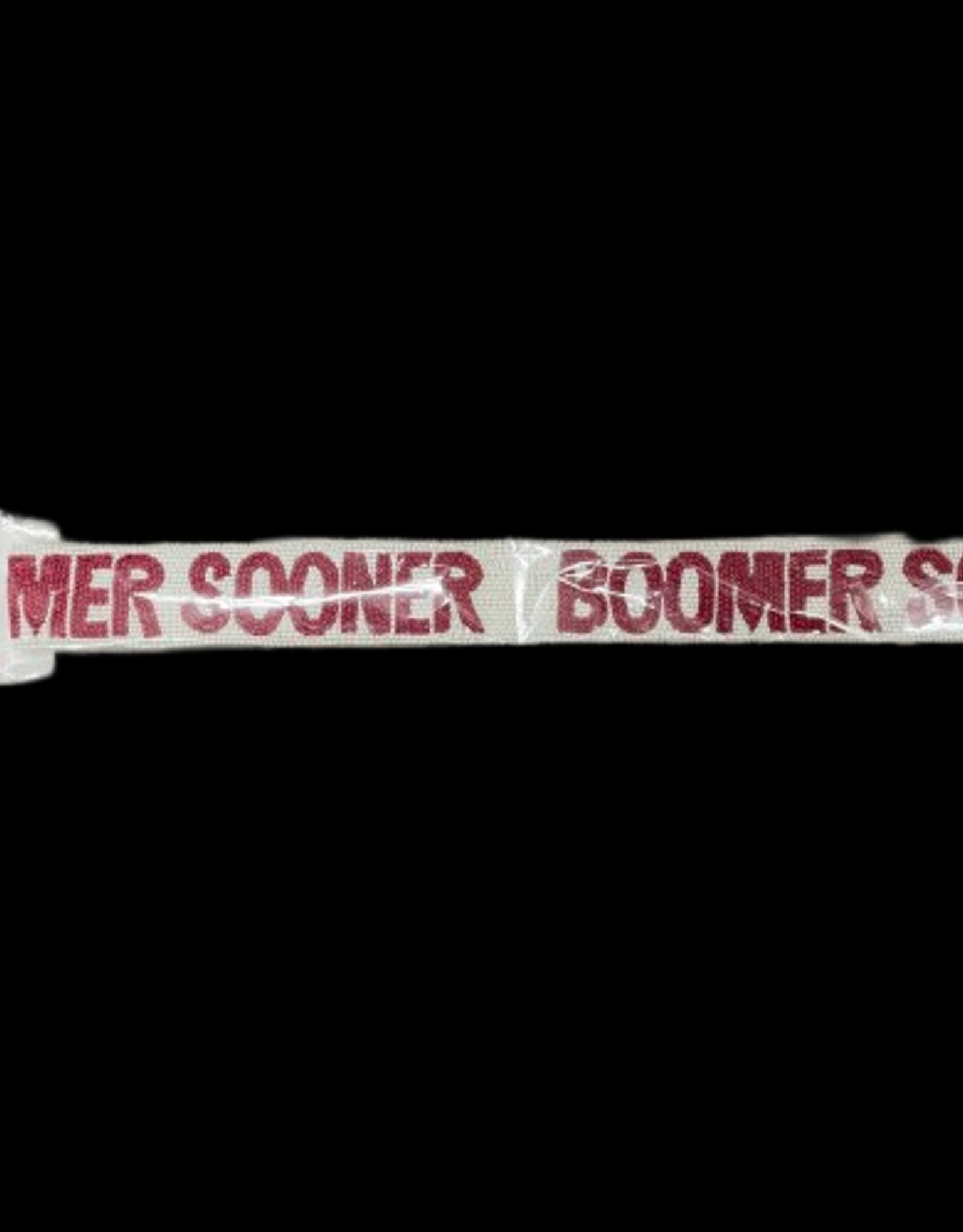 University of Oklahoma Boomer Sooner Beaded Purse Strap in Crimson and  White by Desden