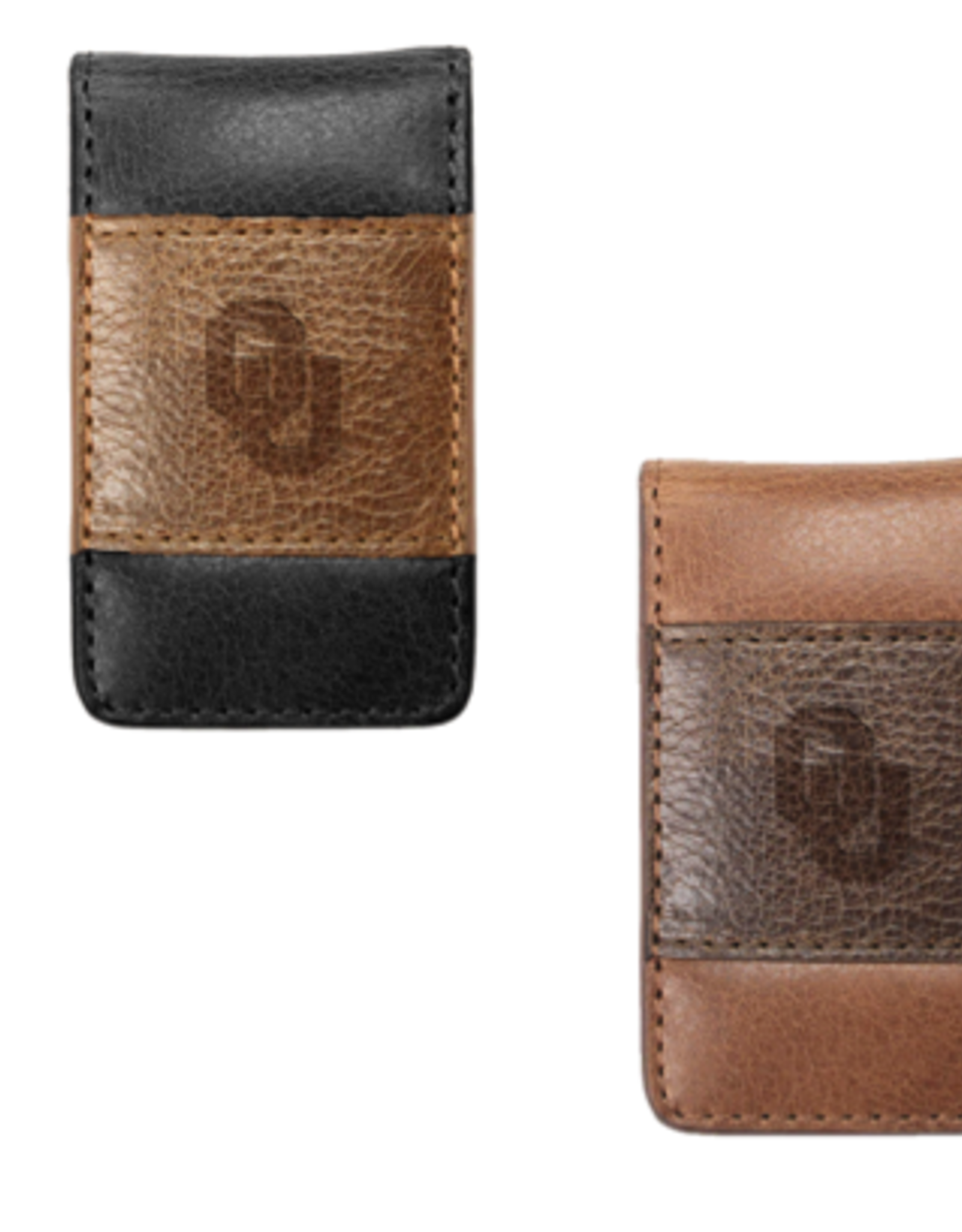 MCM Brands MCM Westbridge OU Two-Tone Leather Money Clip