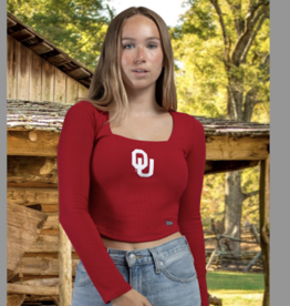 Hype & Vice Womens OU Megan Square Neck LS Knit