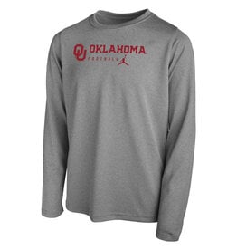 Jordan Youth Jordan Oklahoma Football Leg. LS Tee Dk Heather