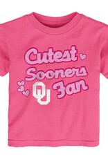 GEN2 Toddler Pink Cutest Fan Heart Tee