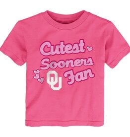 GEN2 Toddler Pink Cutest Fan Heart Tee