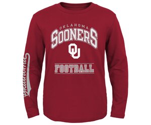 Youth OU Football Big Time LS Tee - Balfour of Norman