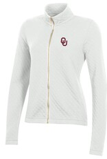 Gear For Sports Womens Full Zip Quilted White Jacket