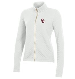 Gear For Sports Womens Full Zip Quilted White Jacket
