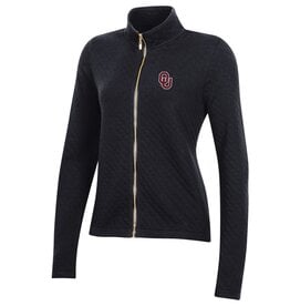 Gear For Sports Womens Full Zip Quilted Black Jacket