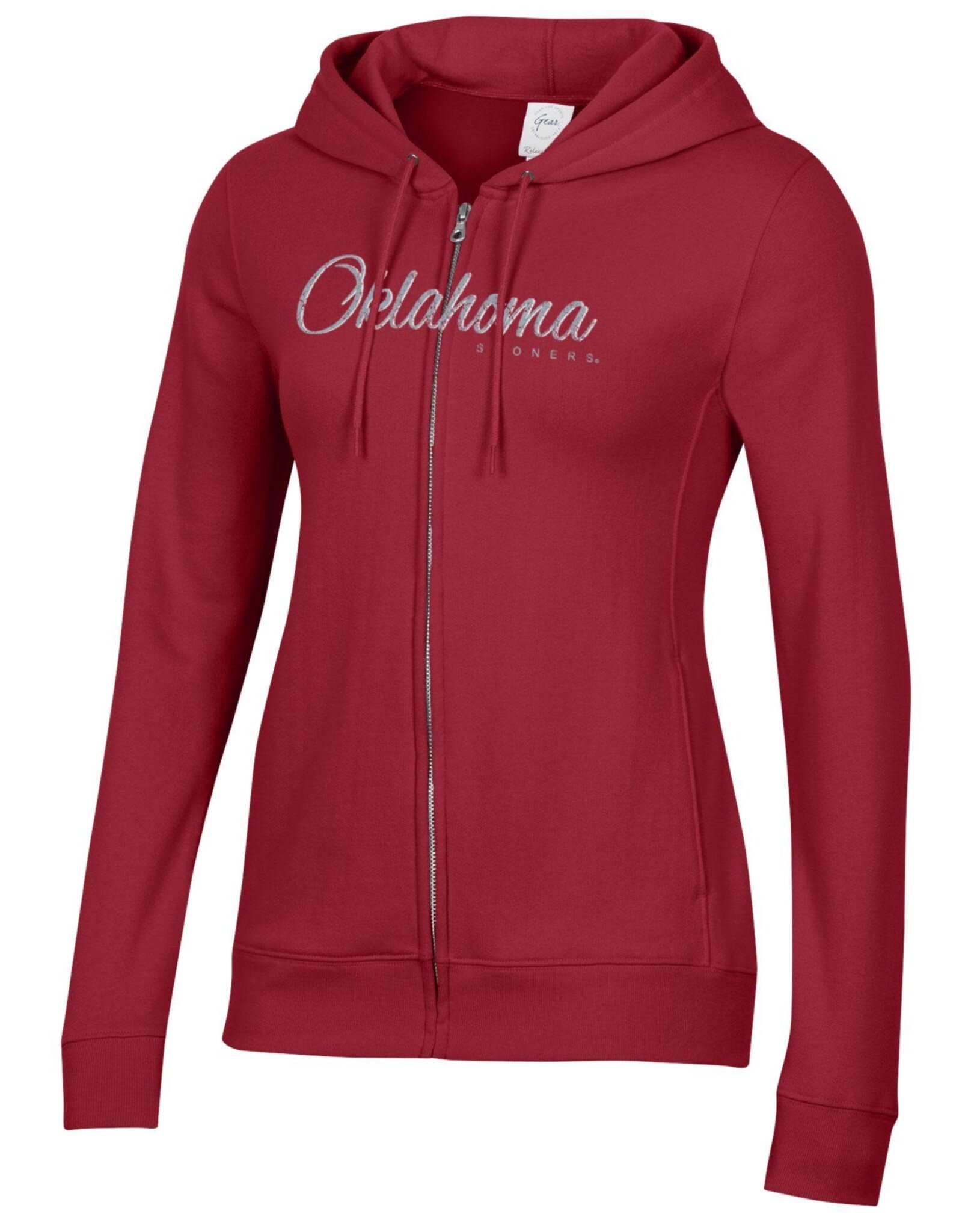 Gear For Sports Womens Script Oklahoma FZ Hoodie