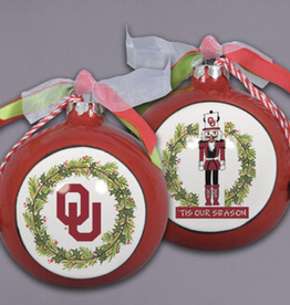 Magnolia Lane OU Nutcracker Ceramic Ornament