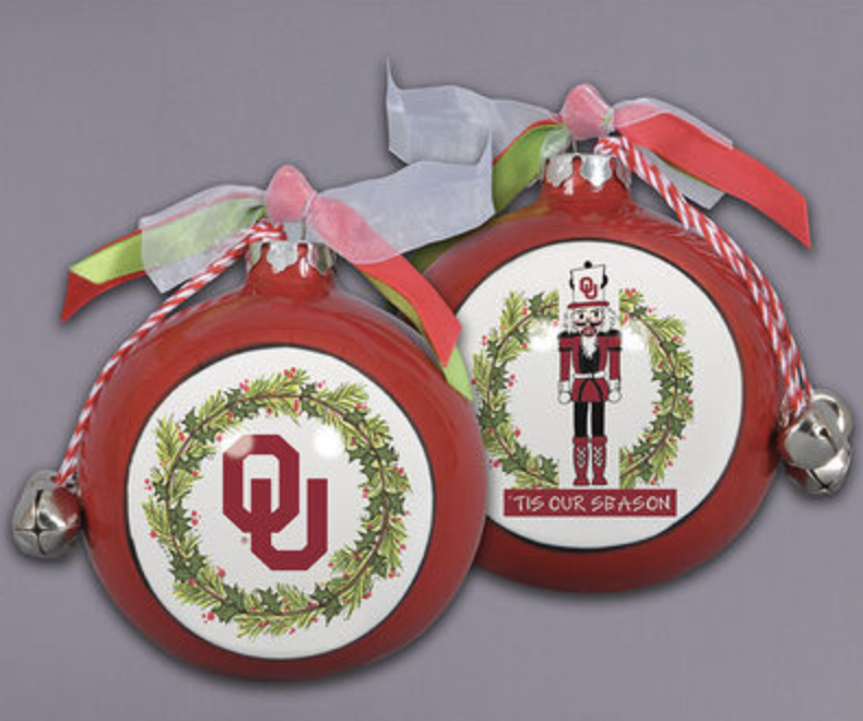 OU Nutcracker Ceramic Ornament Balfour of Norman