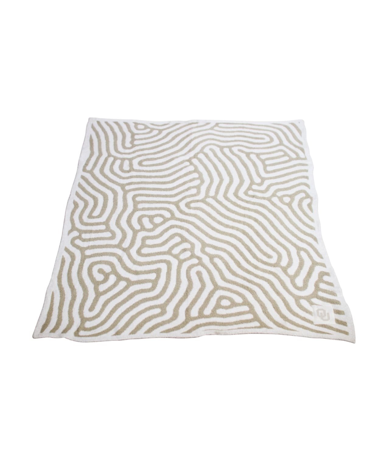 OU Throw Blanket 50x60 inches Two Tone Geometric Blanket