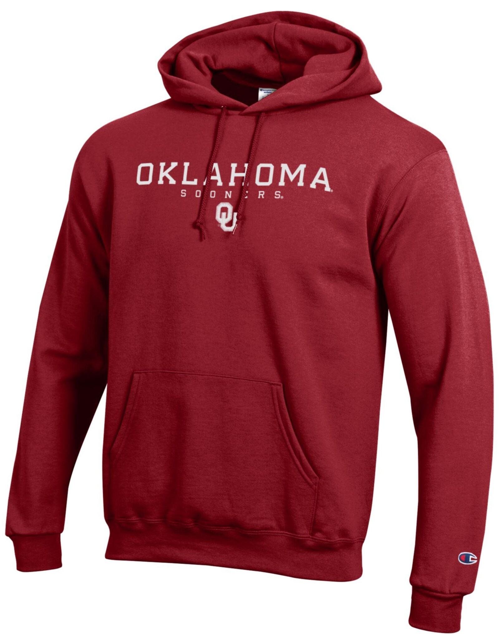 Champion Mens Embroidered Oklahoma Sooners PO Hoodie