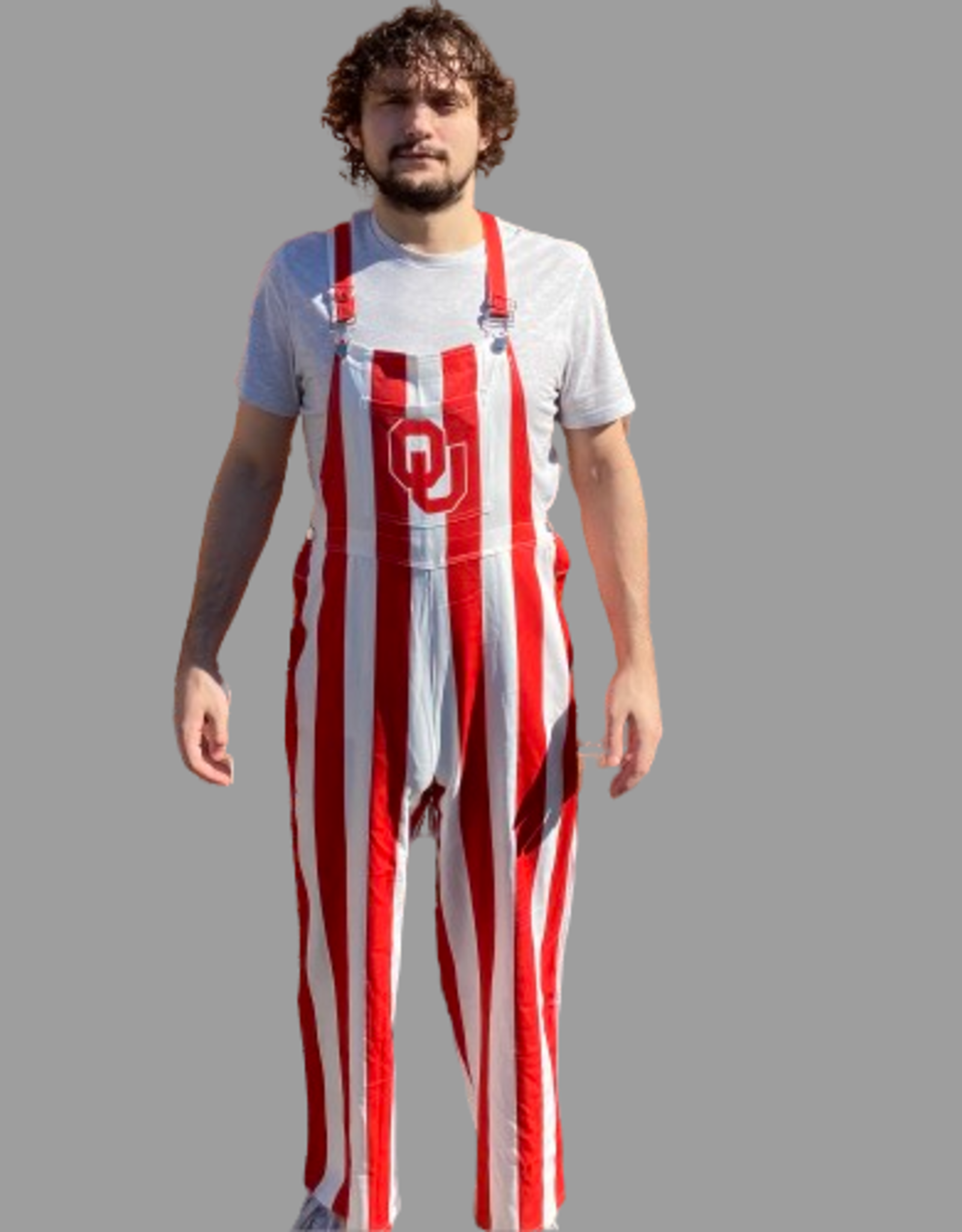Gameday Overalls Unisex OU Striped Gameday Overalls