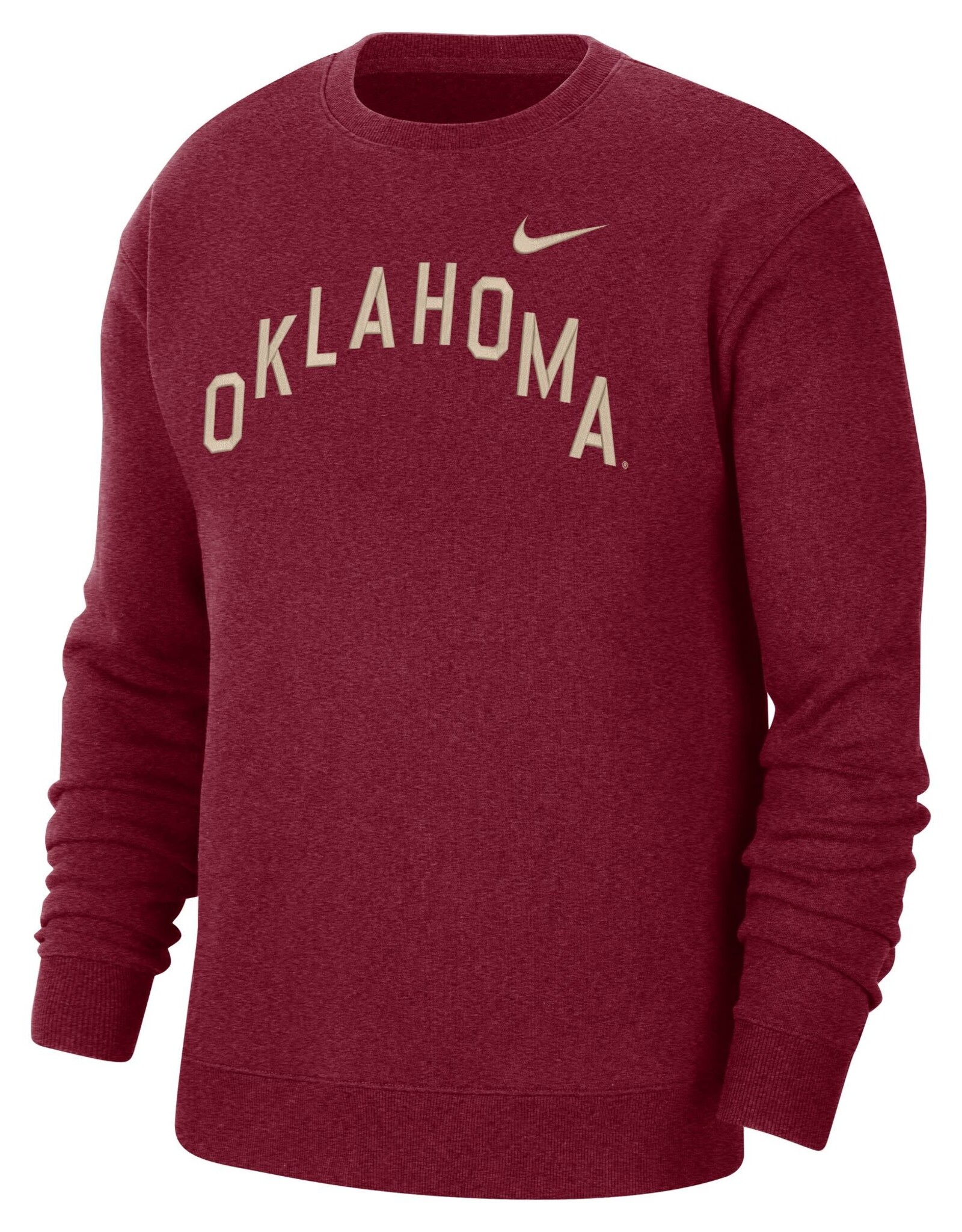 Nike Men's Nike Crimson Oklahoma Campus Crew Sweatshirt