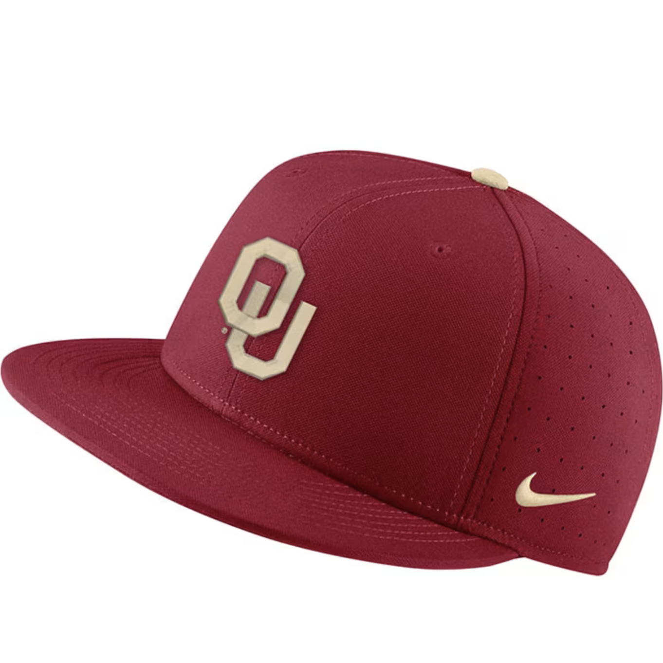 Nike Oklahoma AeroBill On Field Crimson w/ Cream OU Baseball Hat ...