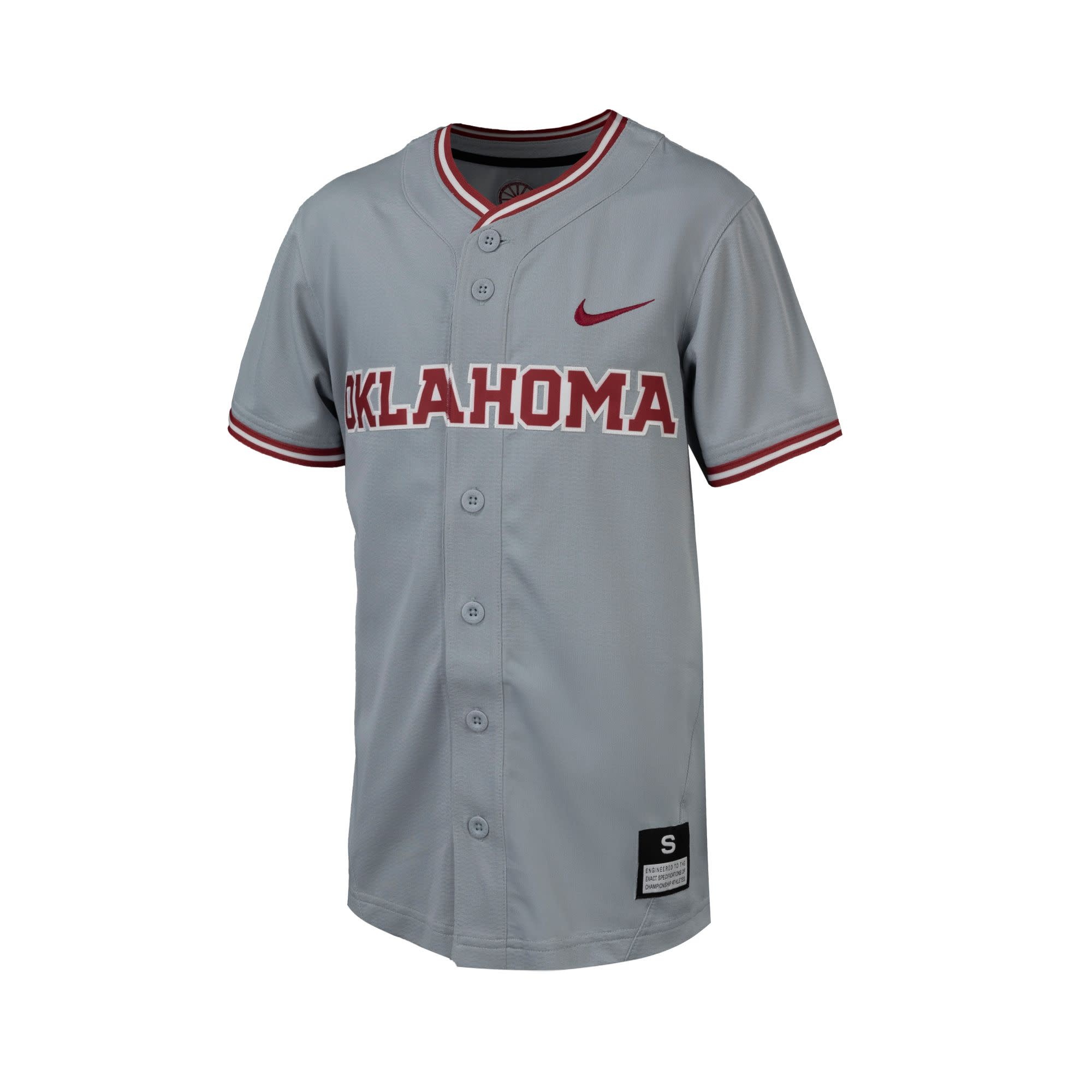 Youth Nike Replica OU Baseball Jersey Balfour of Norman