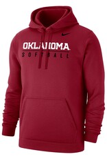 Nike Nike Oklahoma Softball Crimson Club Fleece Hoodie