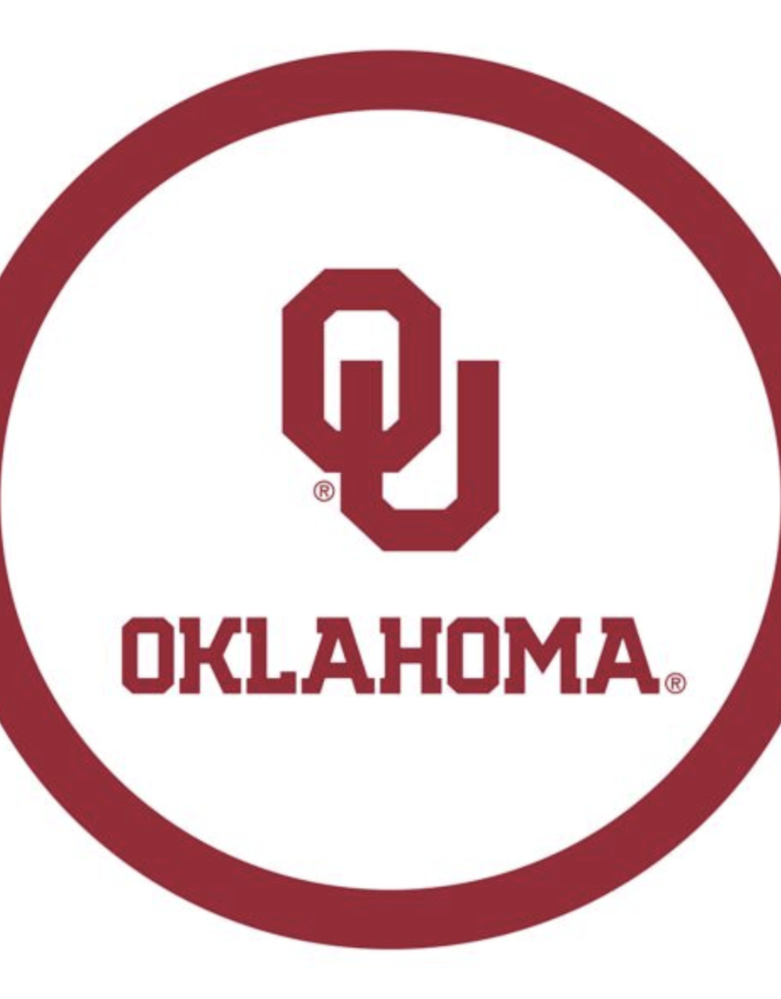 Mayflower OU Oklahoma White 7" Paper Plate (12 Count)