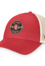 TOW TOW OU Sooners Lineage Unstructured Crimson Meshback Cap