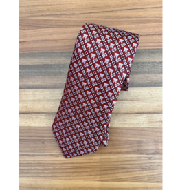 William & Lauren OU Schooner Silk Tie