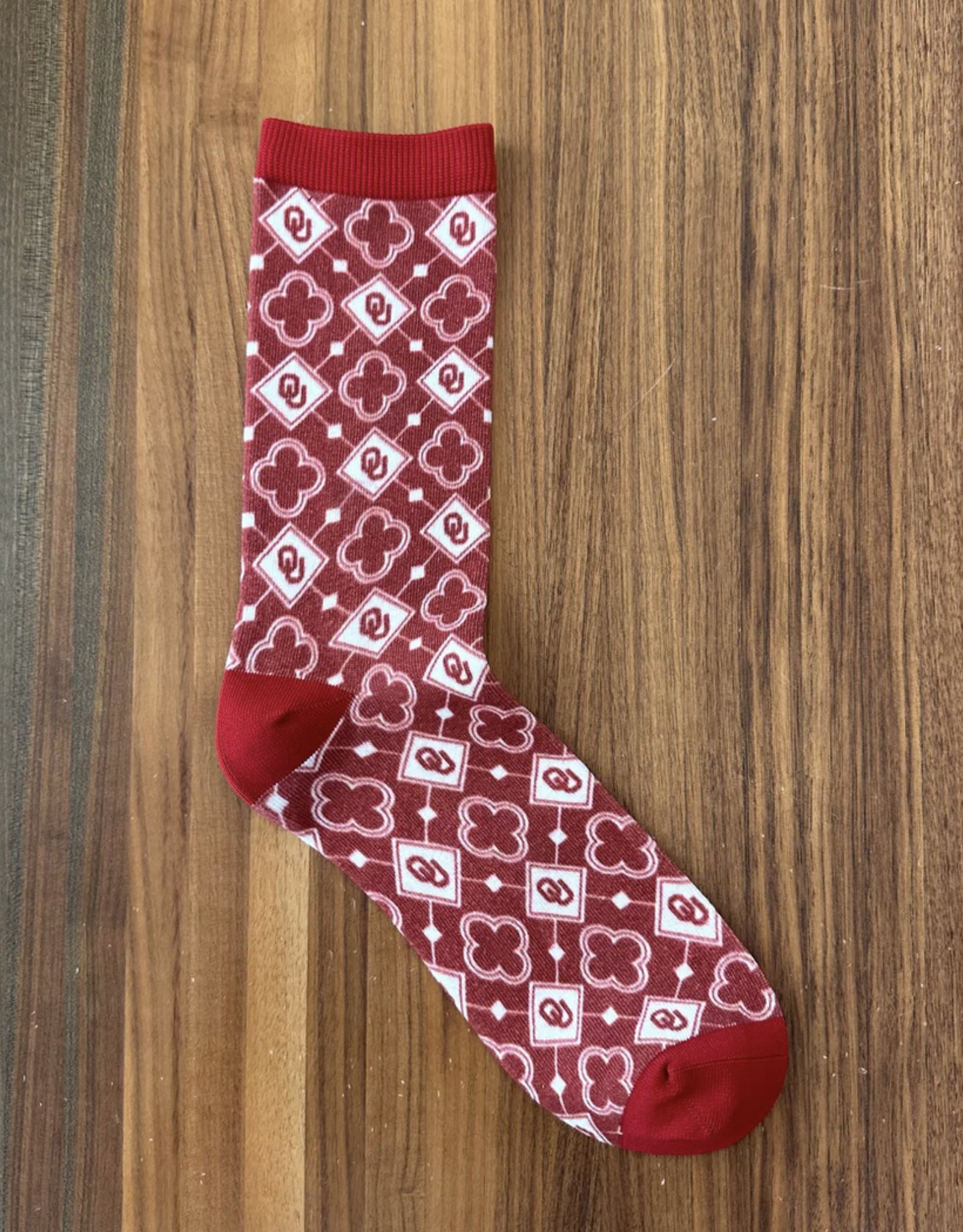 William & Lauren OU Diamond Sock (Size 9-12)