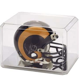 Pioneer Plastics Mini Helmet Display Case w/ Mirrored Bottom