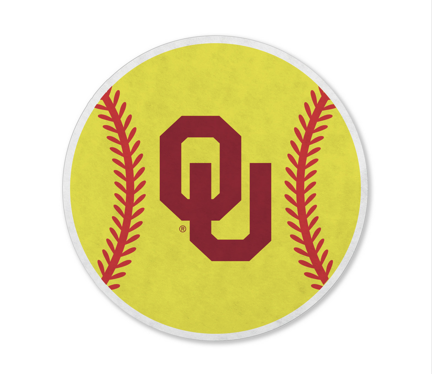 OU Softball Shape Felt Pennant (8" x 10") Balfour of Norman