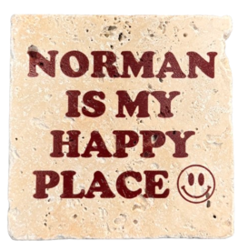 CoasterWorx CoasterWorx Norman is My Happy Place Stone Coaster
