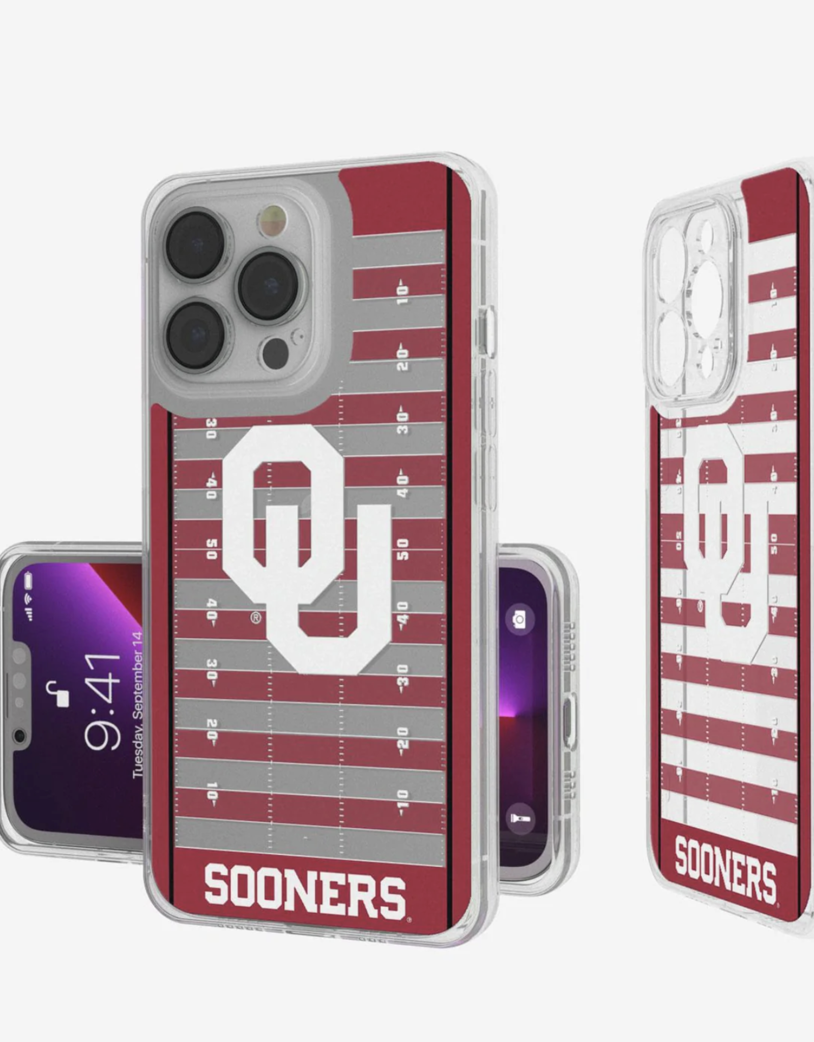 Keyscaper OU Football Field iPhone 15 Pro Clear Case