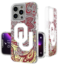 Keyscaper OU Paisley iPhone 15 Glitter Case