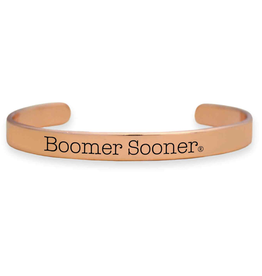 FTH Boomer Sooner Rose Gold Cuff Bracelet