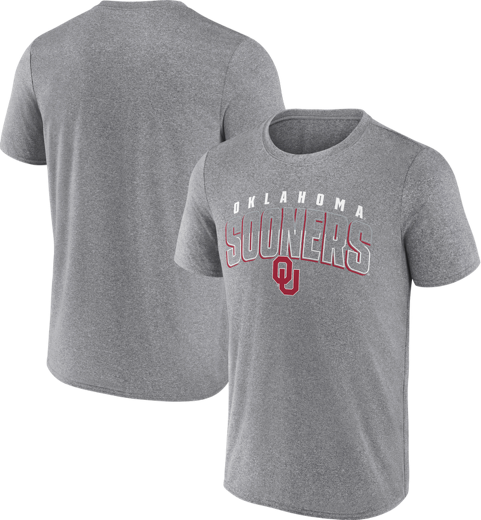 GREY PENNANT WAVE TEE - OKLA SOONERS main image 0