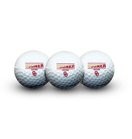 Team Effort Sooner Nation 3 Pack  Golf Balls