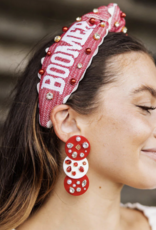 Brianna Cannon Boomer Sooner Cross Stitch Headband - Adult Size