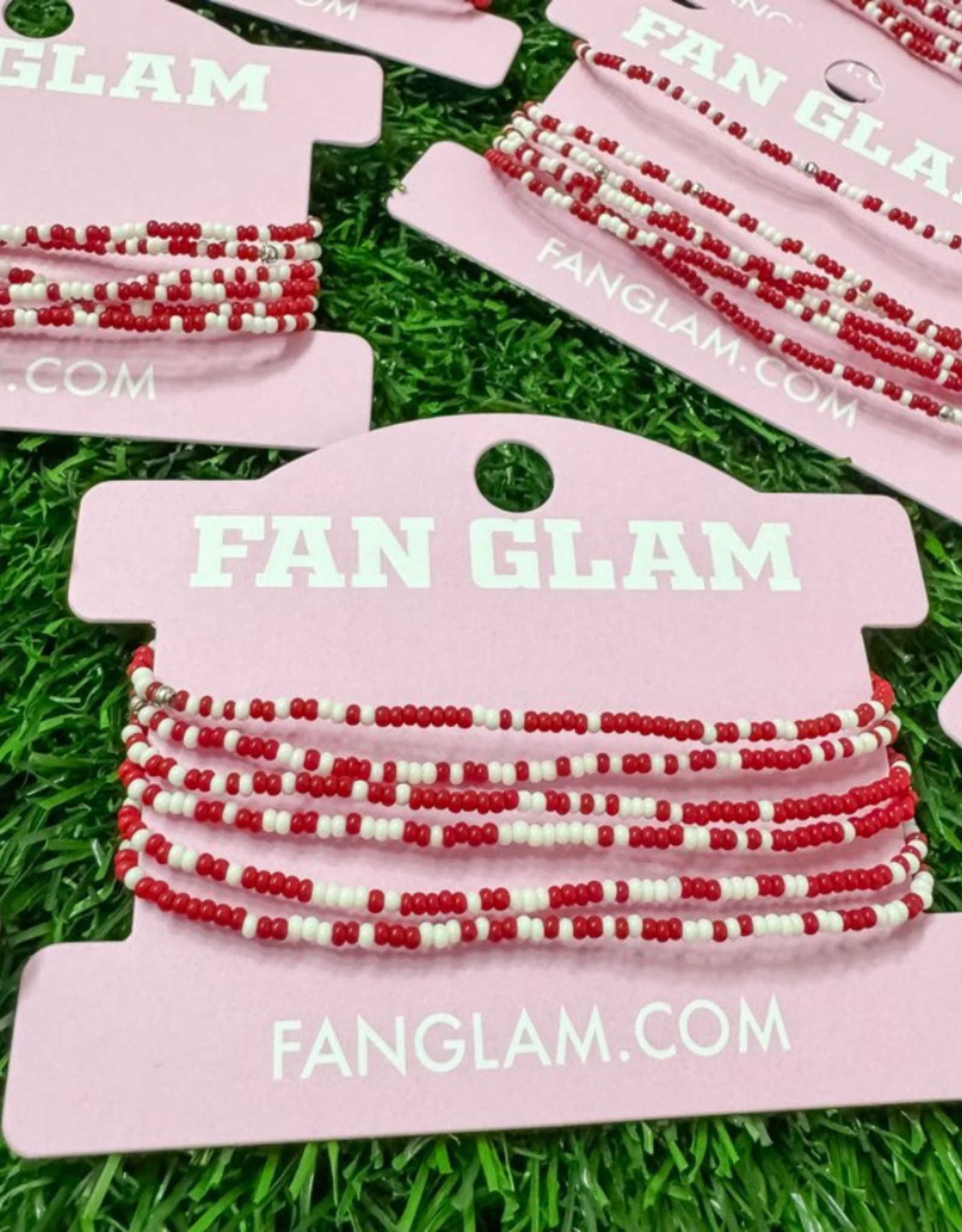 Fan Glam Fan Glam Stack of 6 Beaded Bracelets