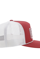 Hooey Boomer Sooner Patch Crimson Front Trucker Hooey Hat