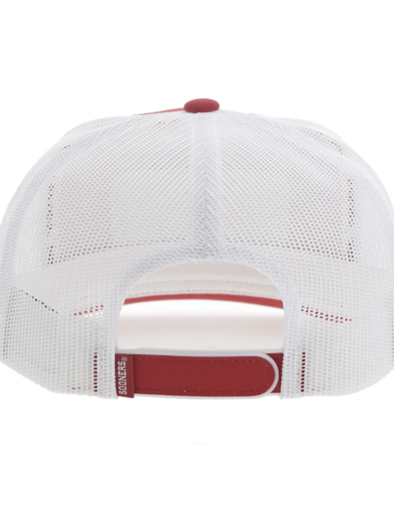 Hooey Boomer Sooner Patch Crimson Front Trucker Hooey Hat