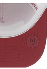Hooey Boomer Sooner Patch Crimson Front Trucker Hooey Hat