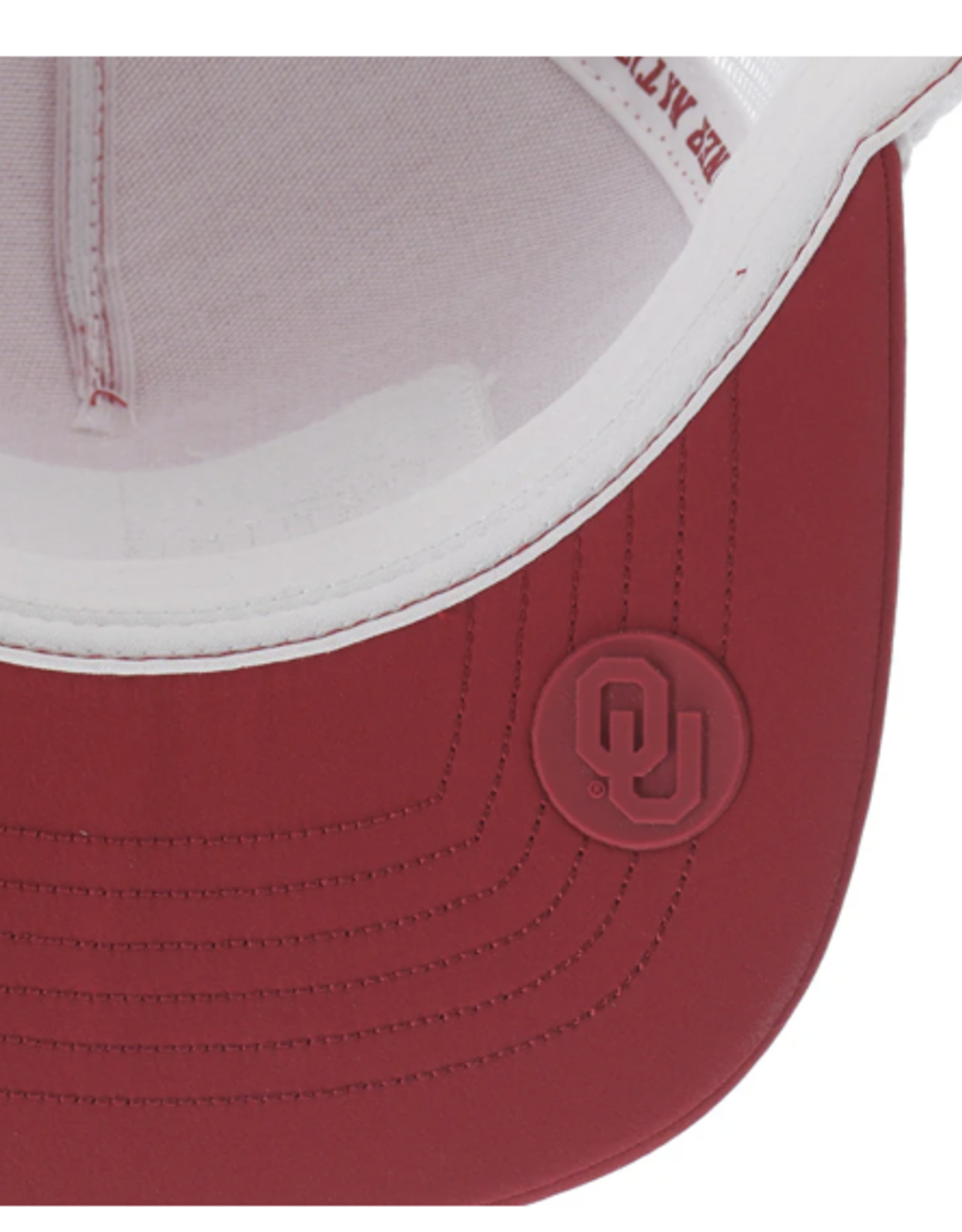 Hooey Boomer Sooner Patch Crimson Front Trucker Hooey Hat