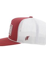 Hooey Boomer Sooner Patch Crimson Front Trucker Hooey Hat