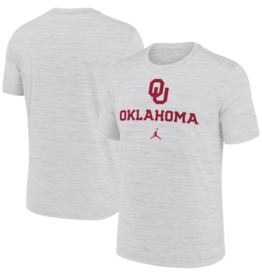 Jordan Men's Jordan White OU Oklahoma Practice Velocity Legend Tee