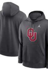 Jordan Men's Jordan OU Anthracite Pull-over Club Fleece Hoodie