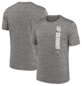Jordan Men's Jordan Dark Gray OU Sooners DF Velocity Tee
