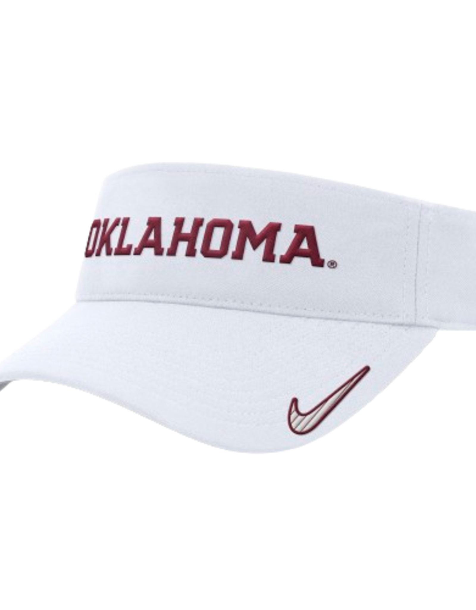 Nike Nike White Oklahoma Ace Adjustable Visor