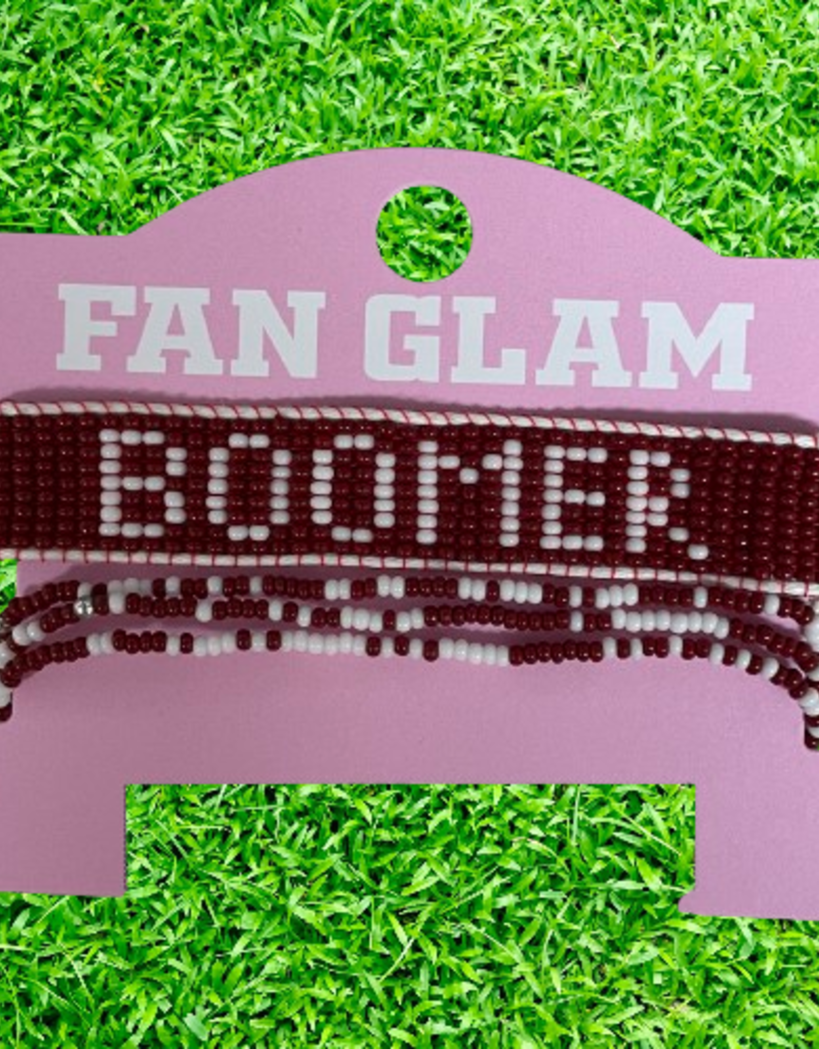 Fan Glam Fan Glam Boomer Beaded Tassle Stack Bracelet