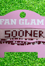 Fan Glam Fan Glam Sooner Beaded Tassle Stack Bracelet